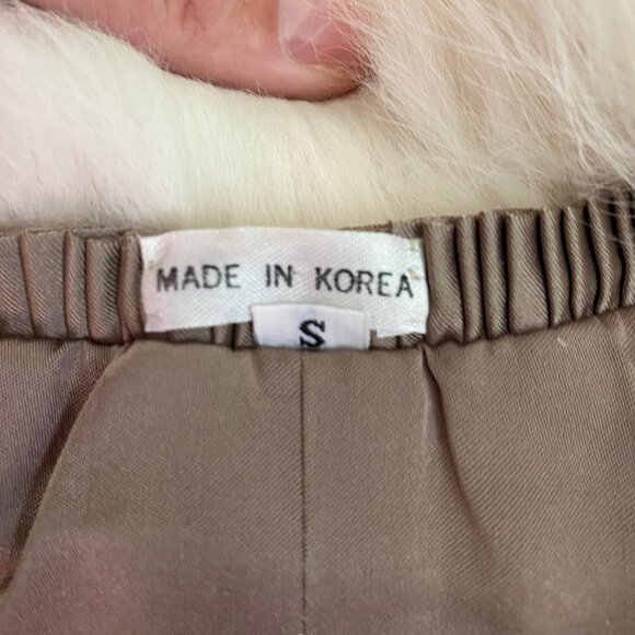 Vintage Fox Fur Coat Spotted Lynx Dyed 27 " Jacket Women's Size Small - Picture 8 of 14